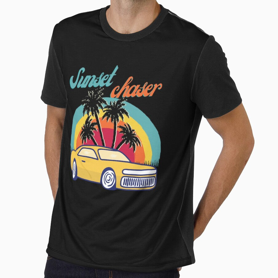 vintage sunset chaser Gender Neutral adult Retro fashion retro cars retro aesthetic by EMILYHERNA