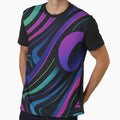 Neon Drift – Futuristic Wave Pattern with Geometric Glow by Velun