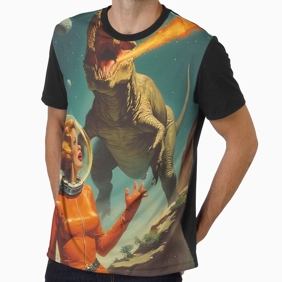 The astronaut woman on the hunt for space dinosaurs by she-devil-shirt
