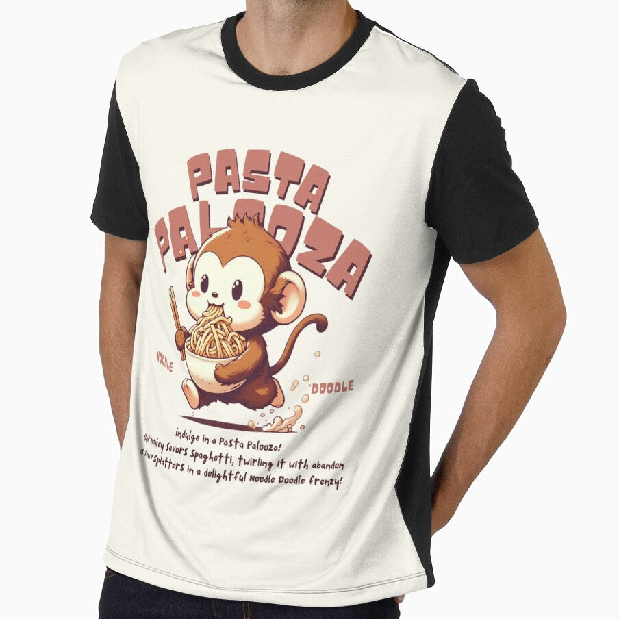 Monkey savor spaghetti by Peerless-Prime