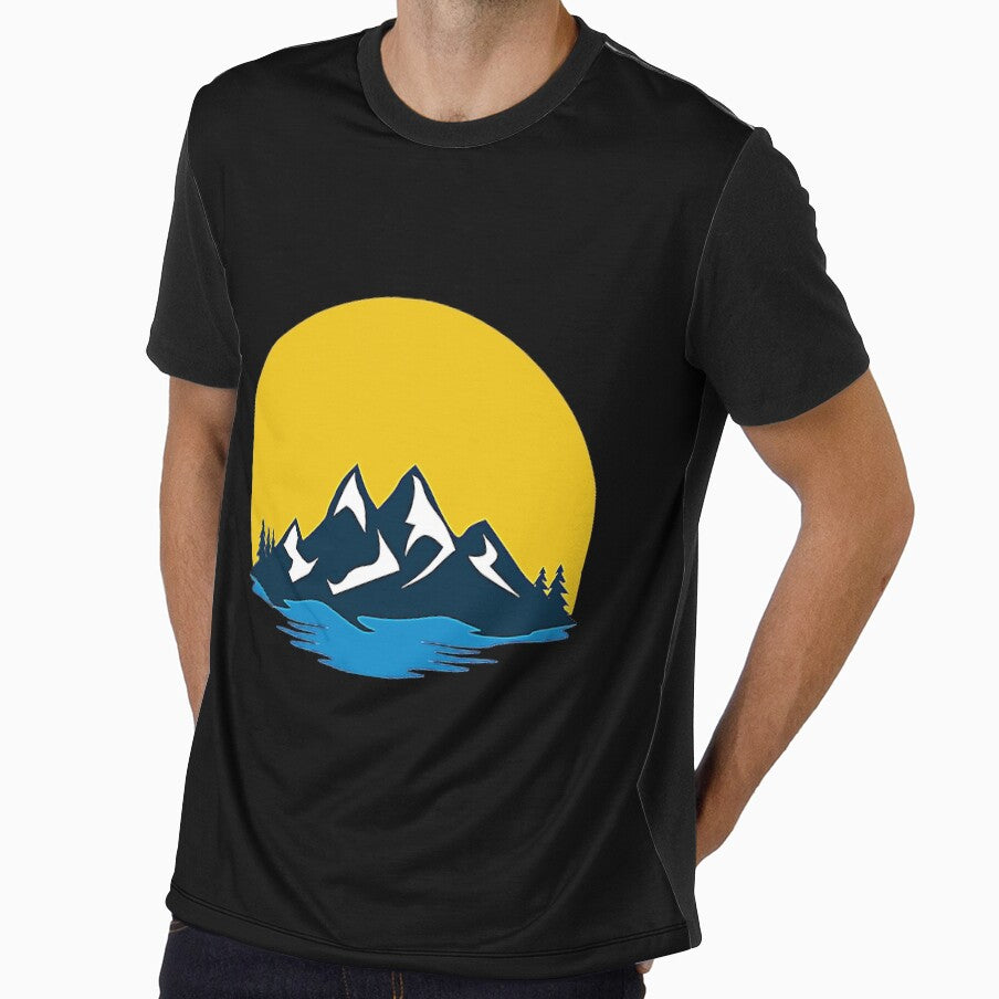 Vintage Retro Mountains T-Shirt by TomahawkV10
