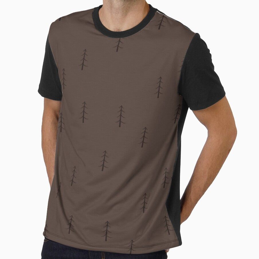 Minimalist Forest on Dark Brown by KSimpson838