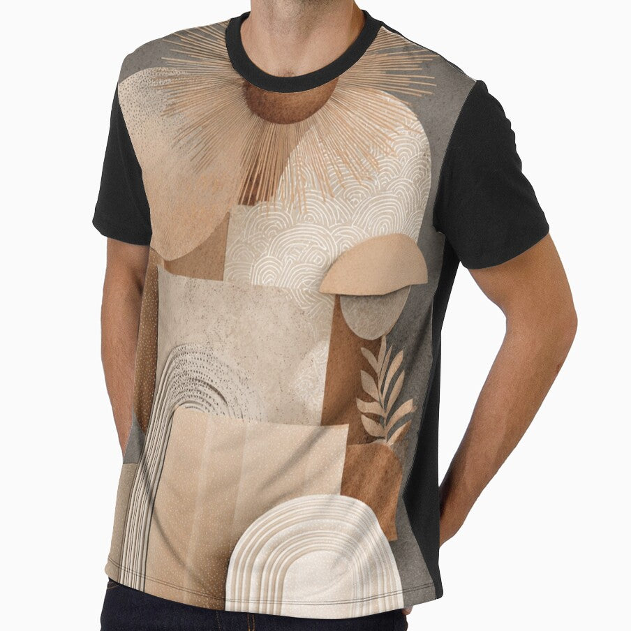 Neutral Boho Sun - Minimalist Greige Taupe Design by DkSpirit