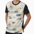 Floating Eyes And Analogue Static Weirdcore Seamless Pattern Bone White by StickyGuys