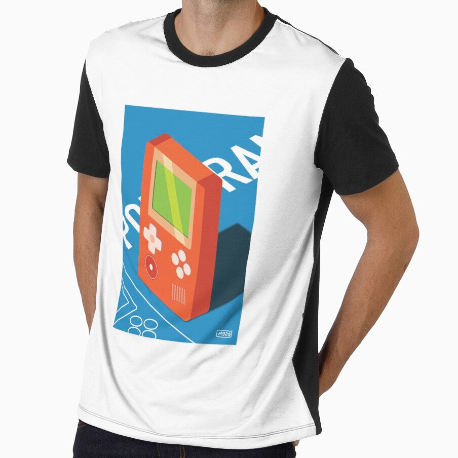 Retrolad2 Retro Style 90s gaming handheld reimagined - Orange by Artenine Arts