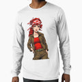 Confident red-haired woman wearing explorer outfit with bold determined expression by XuxuKemaik