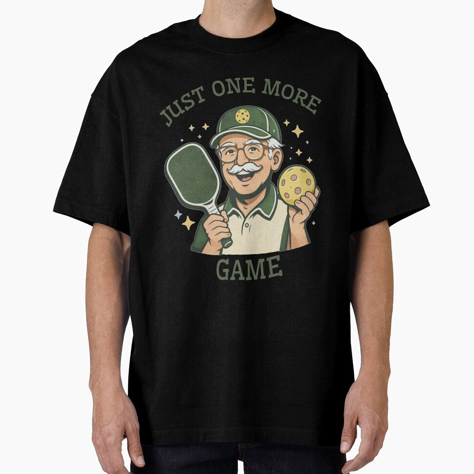 Just One More Game Pickleball Grandpa by HumanMess