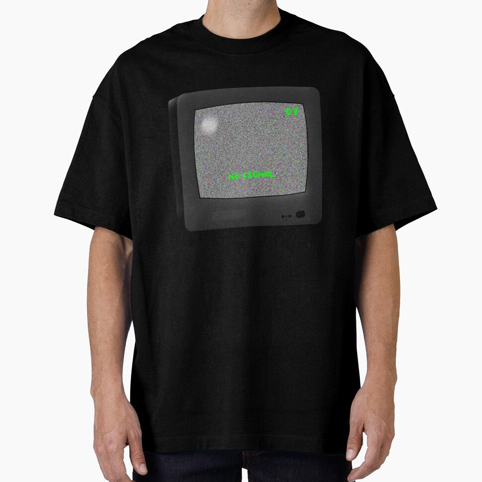 No Signal CRT TV Illustration – Retro Static Screen Aesthetic by DefektivPerfect
