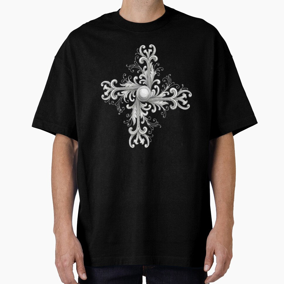 Silver Filigree Pearl Quatrefoil by The Abstract Vision