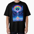 Surreal Cosmic Eye and Rainbow Clouds – Dreamcore Psychedelic Art by Xynith