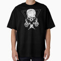 Skull with Tattoo Machine Crossbones by Ikaroots