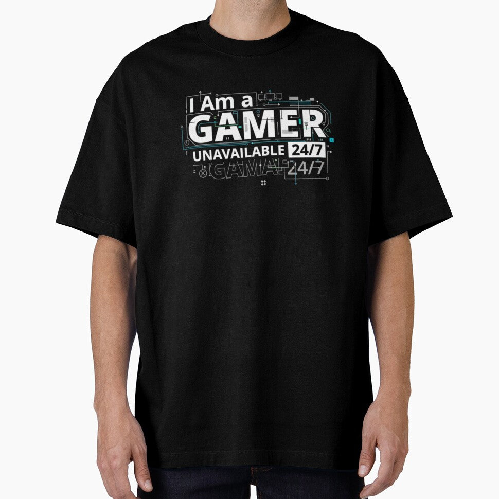 i am a gamer unavailable 24/7 by VireonTees