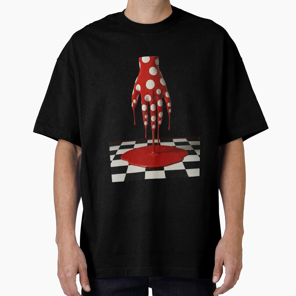Dripping Hand Downward Polka Dot Pop Art by YourColorsWall