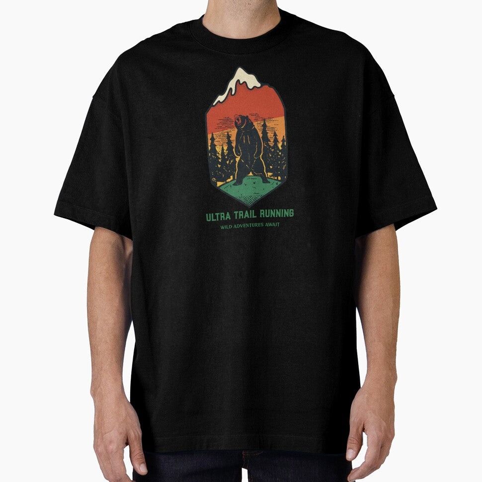 Ultra Trail Running, Wild Adventures Await Ultra Trail Running T-shirt by James  Beer