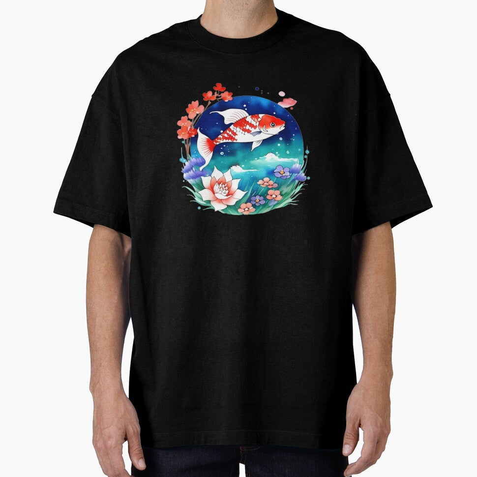 Koi Fish in The Sea by Whimsy Fae Studio