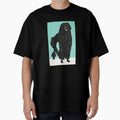 Black Poodle Dog Blockprint Poster by Old Soul Vintage