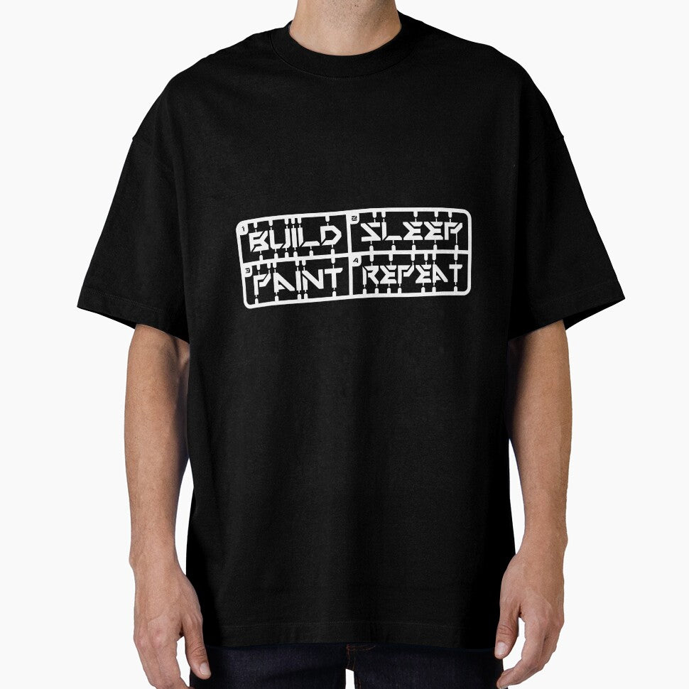 "BUILD, SLEEP, PAINT, REPEAT" Gunpla Modeling Shirt by OffTheLeash