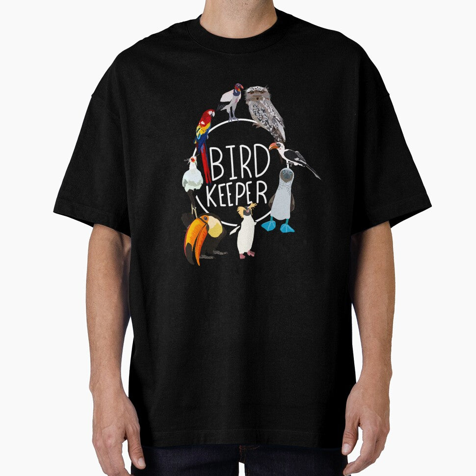 B is for Bird Keeper,Bird Keeper Design – Dedicated Care and Conservation of Avian Wildlife Artwork by PrettylittlepastelUk