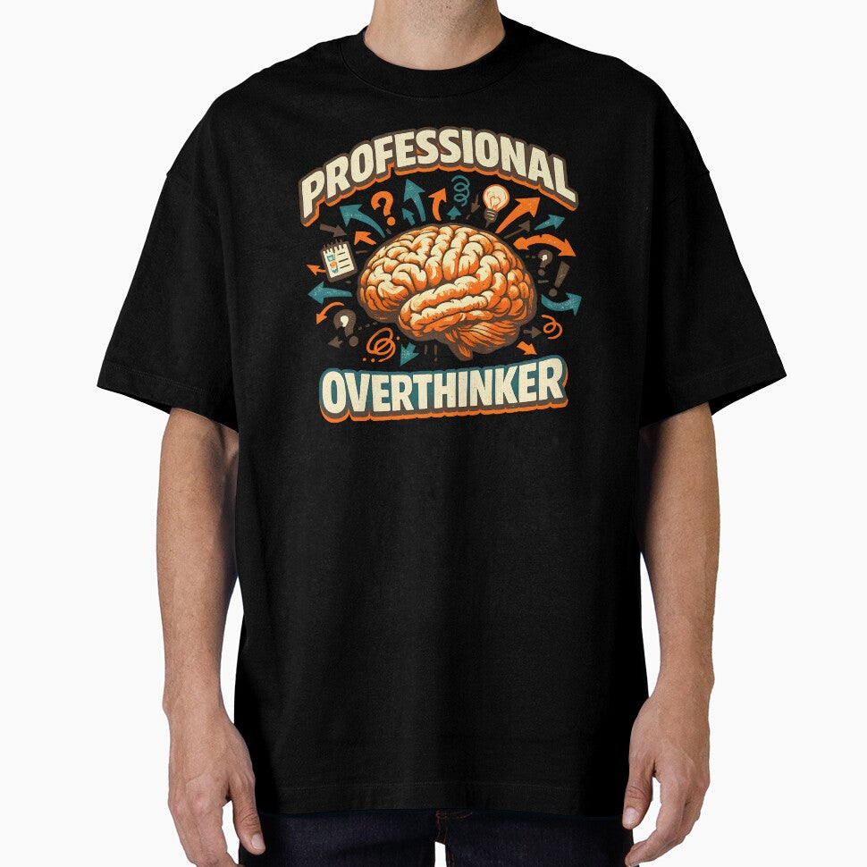 Professional Overthinker Retro Brain by Kicor