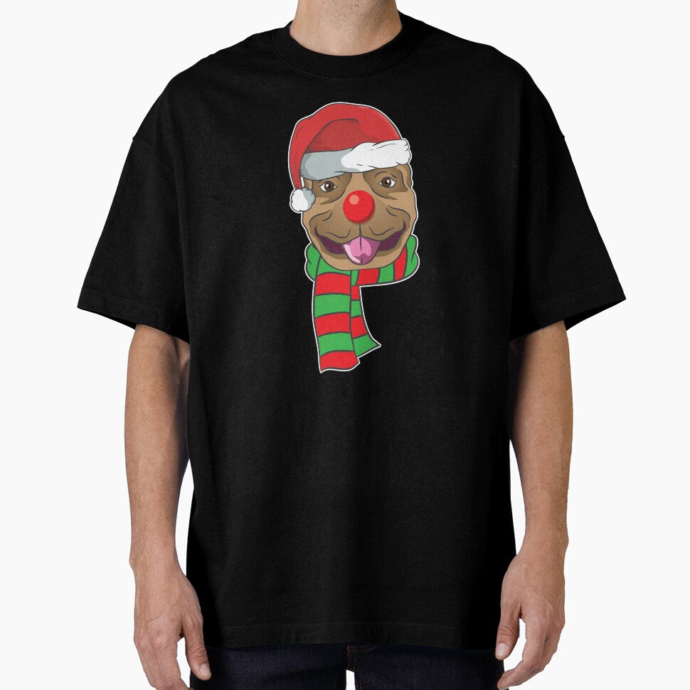 Funny Christmas Dog Xmas Santa  Pit bull Holiday Gift by haselshirt