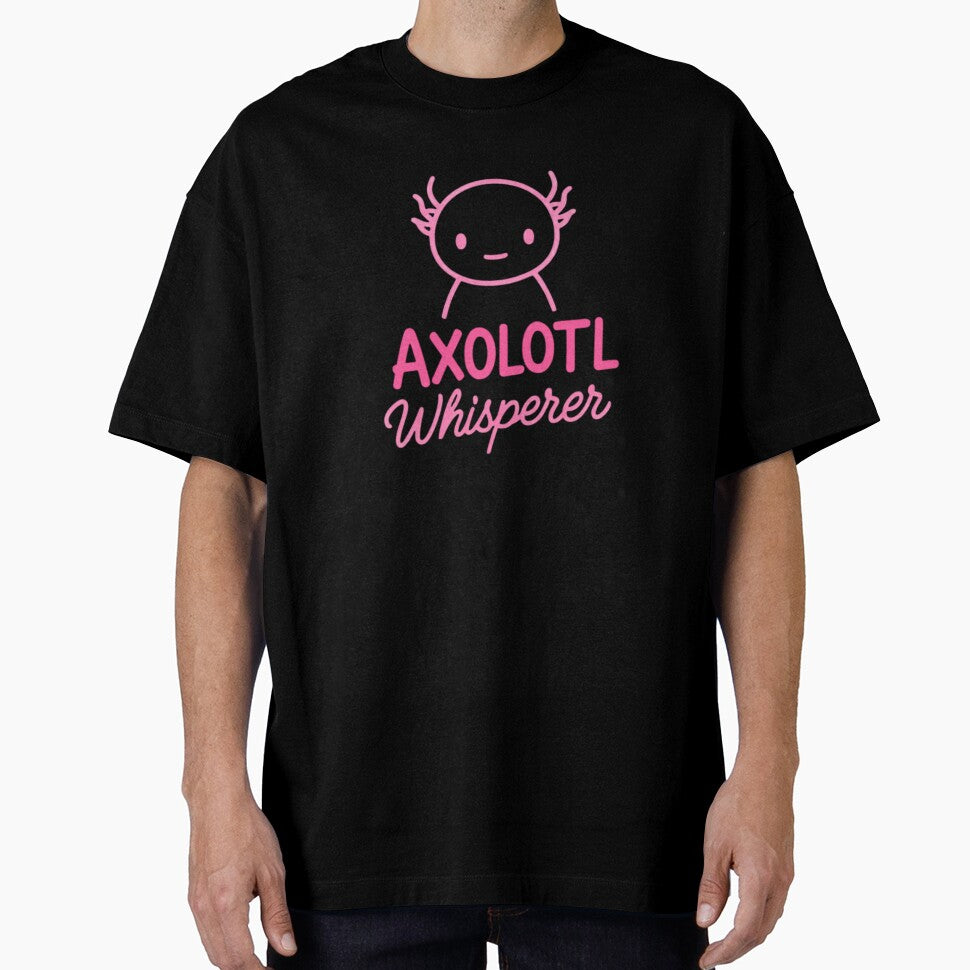 Cute Pink Axolotl Whisperer – Kawaii Axolotl Art – Funny Amphibian Pet Lover Gift by MadeByACJ