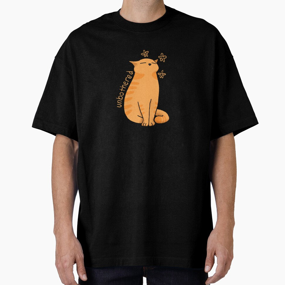 Unbothered Tabby Cat Chill Vibes Only by studiomamabara