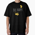 Bee Happy positive slogan by digifun