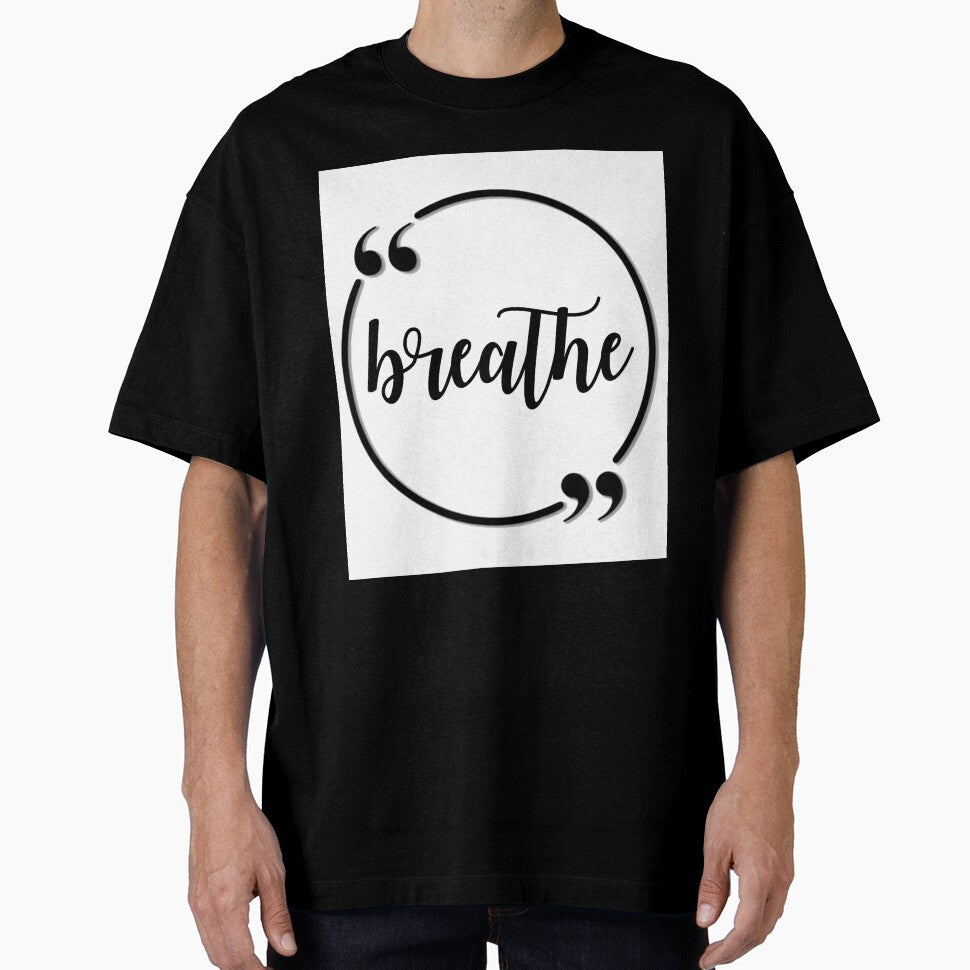 Just Breathe - Minimalist Mindfulness Quote & Meditation Art by Lainey1978