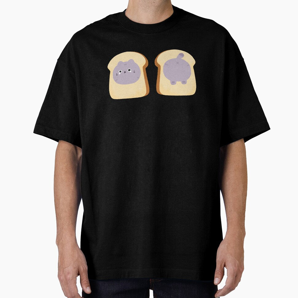 bun purple sad cat Neko Kitten Lover Funny Bread Baker by TNwandesignart