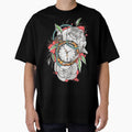 Tattoo Pocket Watch with Peonies by nikkisailor