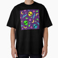 90s Geometric Alien - Purple and Neon by 90sAlien
