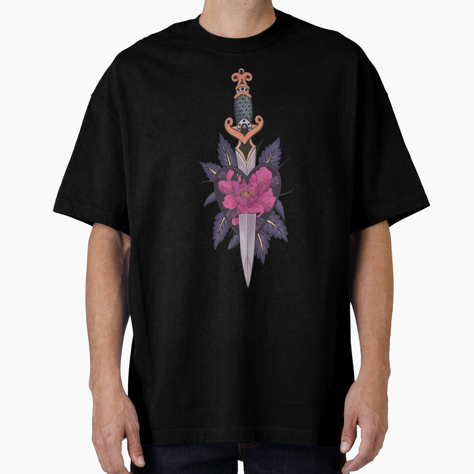 Gothic Sword and Heart Tattoo - Pink Version by Arcane Orchid