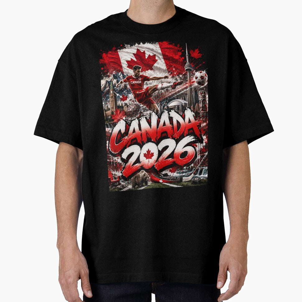 World Cup 2026 Canada themed Soccer Merch | Football Fan Gear |Canada Sports Apparel Tee| Soccer worldcup ChampionshipSoccer World ver 12 by CosmicNook1