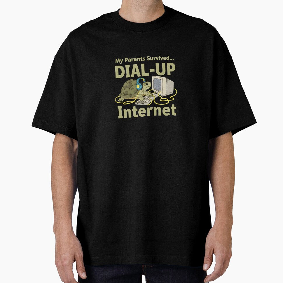 retro dial up internet humor my parents survived by ArtDesignTp
