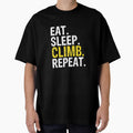 Eat Sleep Climb Repeat Climbing Rock Climbing Climber Mountain Bouldering Funny by Jutisi