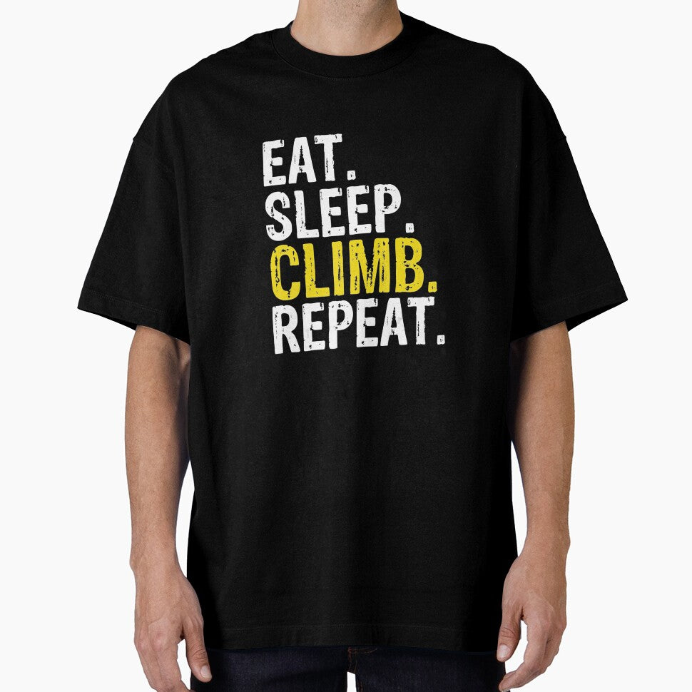 Eat Sleep Climb Repeat Climbing Rock Climbing Climber Mountain Bouldering Funny by Jutisi
