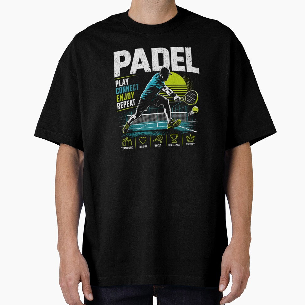 Padel Player Shirt Play enjoy Funny Tshirt by MalwasBasket