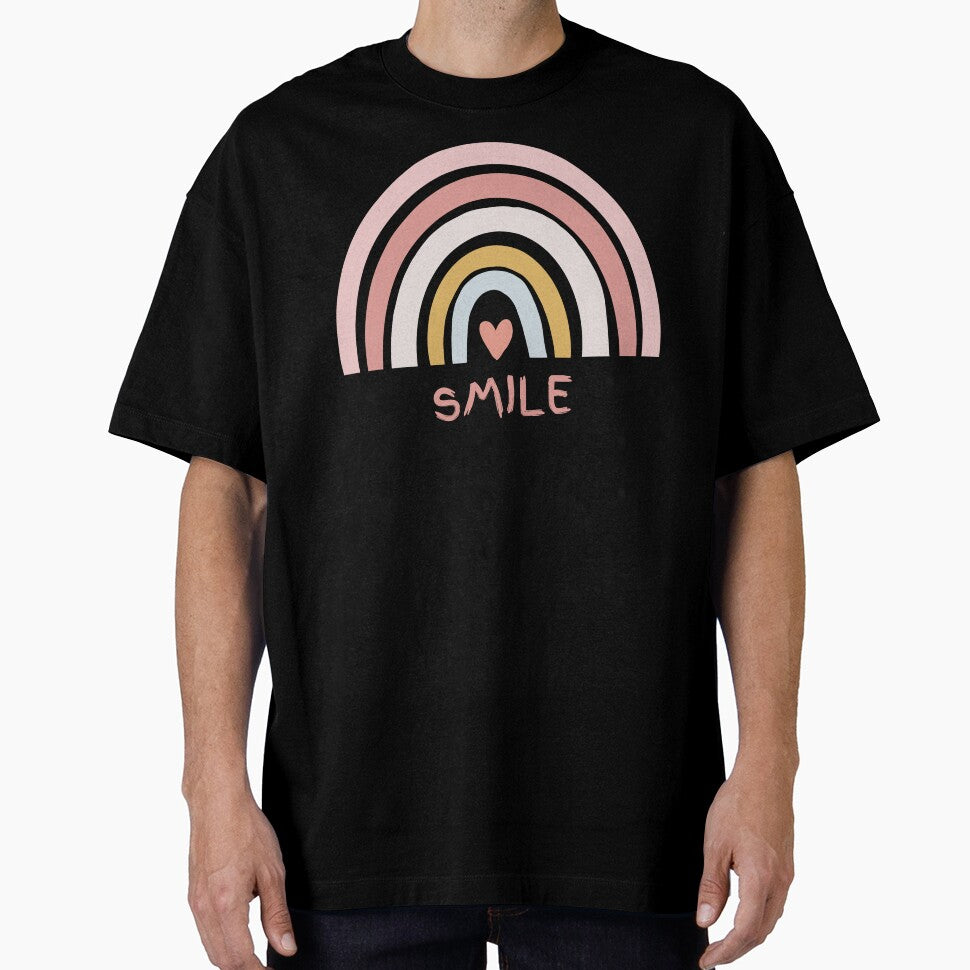 Boho Rainbow Smile Positive Vibes Design by KelliesCorner