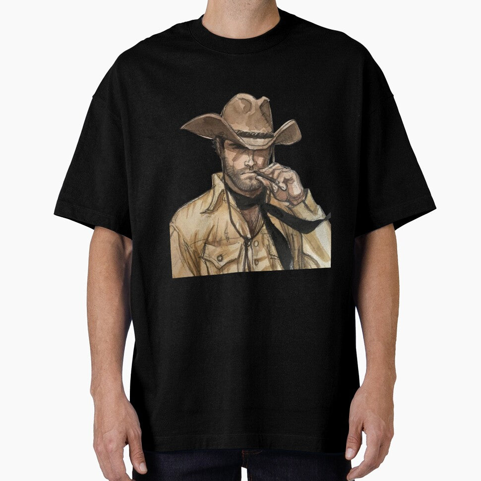 Hey Roy Western Art colorfull man cigarrete by Combatente