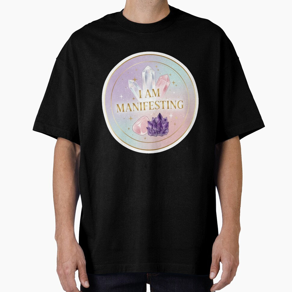 Manifesting Sticker - Crystal Healing Law of Attraction Spiritual Gift Manifestation Affirmation by RealVibeVault