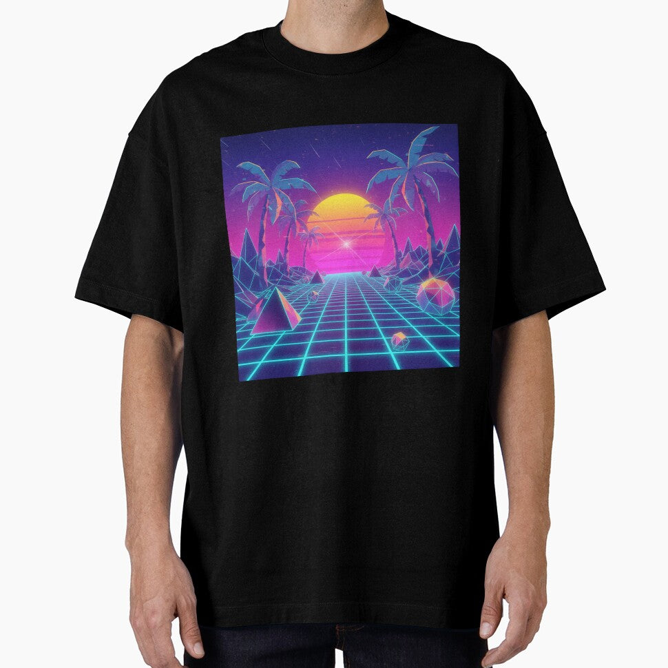 Vibrant Retro Vaporwave Sunset by Simplybe1