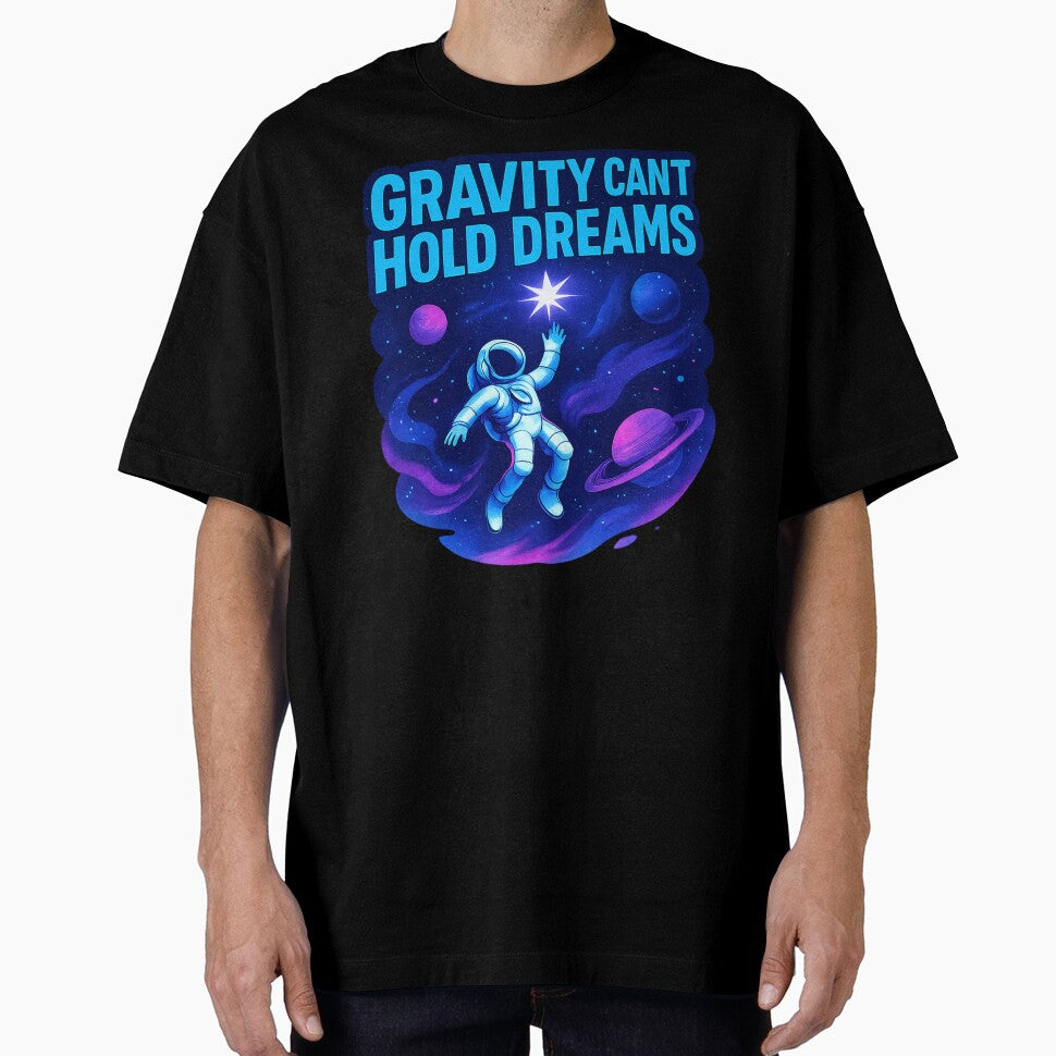 Gravity Can't Hold Dreams Astronaut Space Motivational Cosmic Graphic by SaDesign99