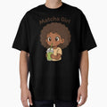 Matcha Girl – Kawaii Afro Anime Girl Drinking Matcha | Cute Kawaii Aesthetic by OsasChild