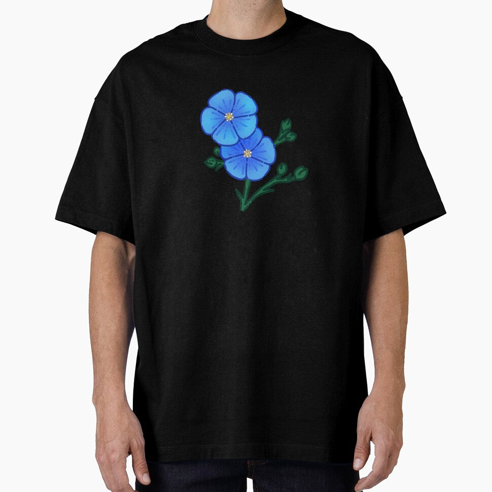 Blue Flowers Simple Design by AveryZi