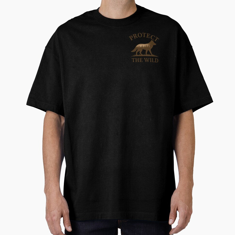 Protect the Wild – Wolf Silhouette by 404 Ink