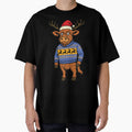 Cute Highland Christmas Cow Sticker Classic T-Shirt by BambaKchula