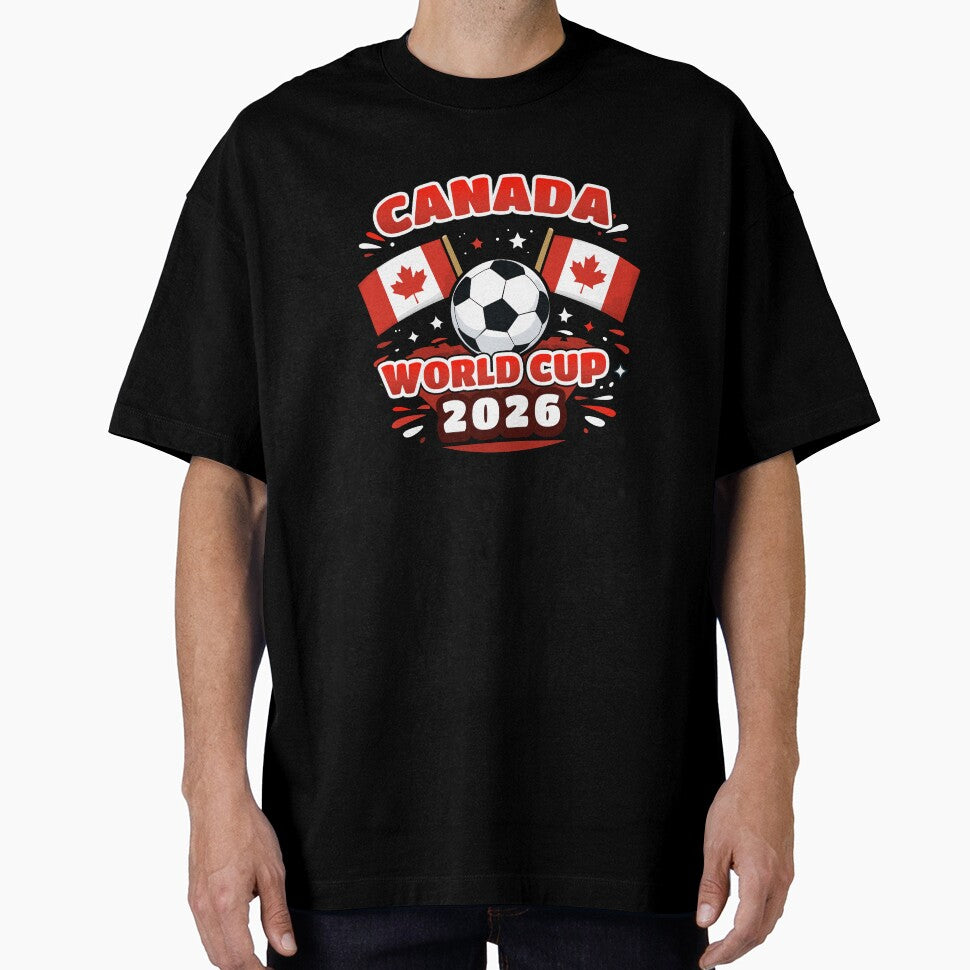 Canada World Cup 2026 Shield  Minimal Football T-Shirt Design by Ramkumar2025
