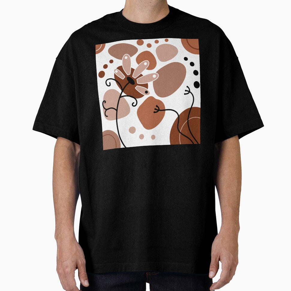 Chocolate Brown Whimsical Boho Design by Sartoris Art