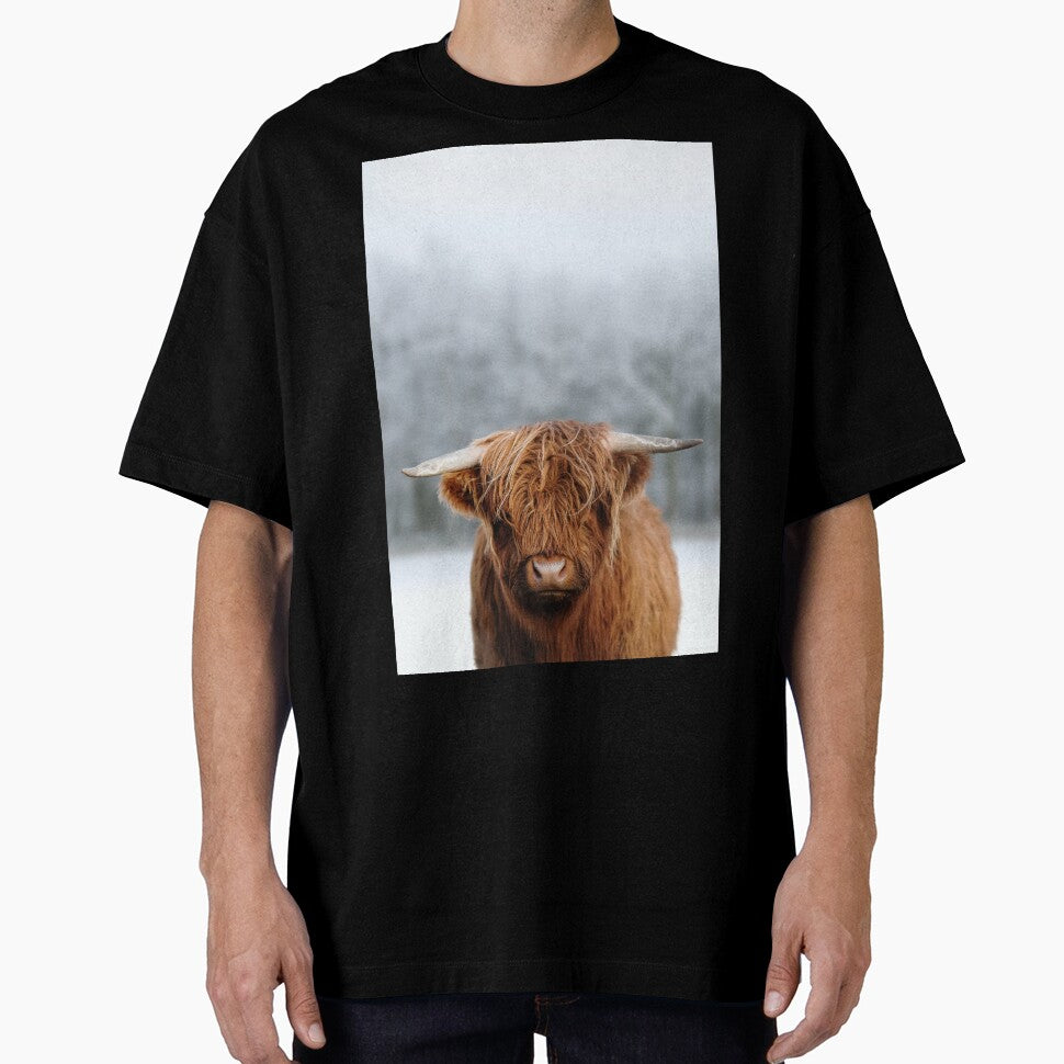 Scottish Highland Cow In Snow by Craft DartCO