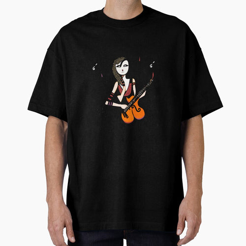 "Melodic Strings: Black Blouse and Violin" by FunnyShopGirl